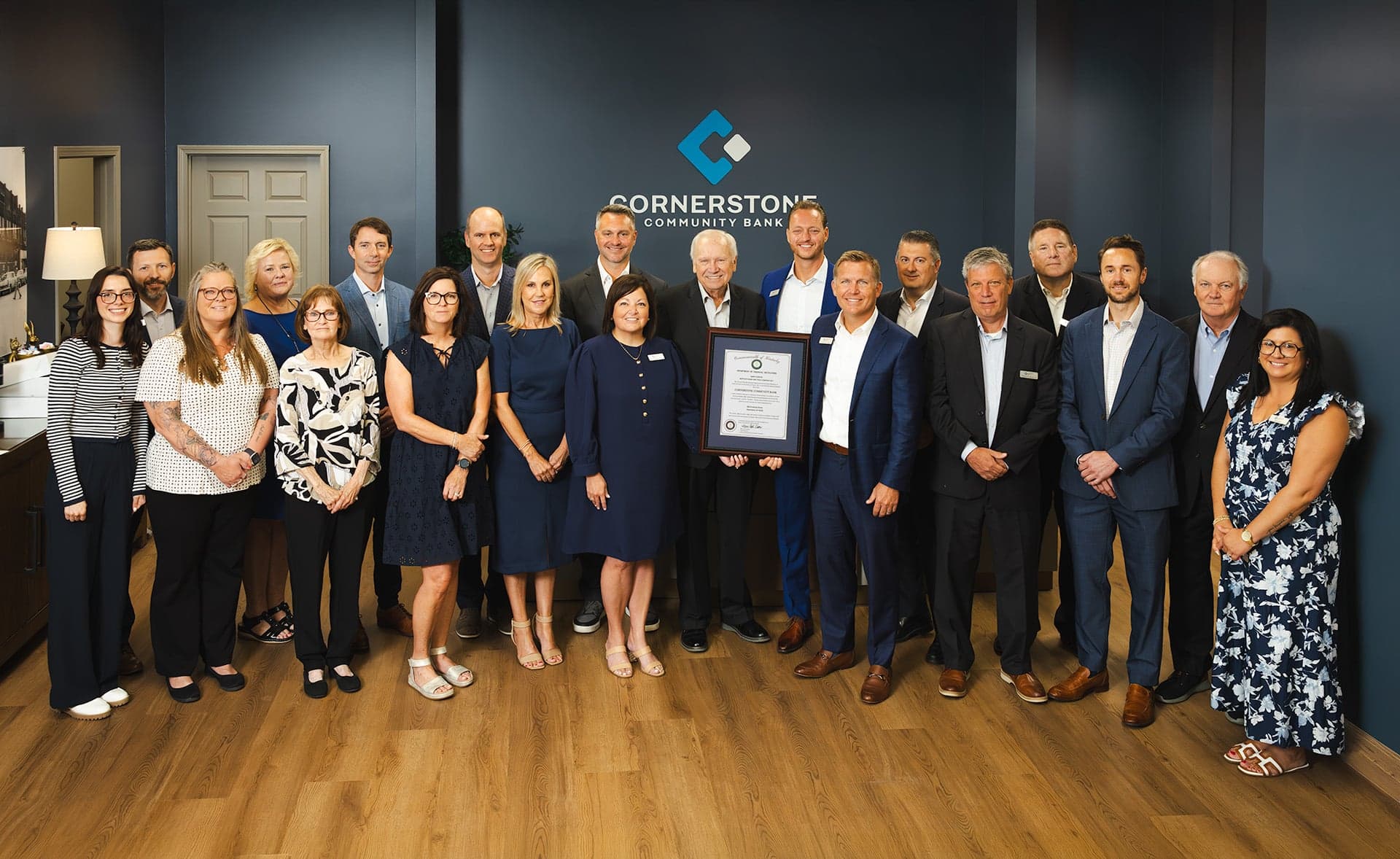 The Cornerstone Community Bank team at our grand opening in Owensboro